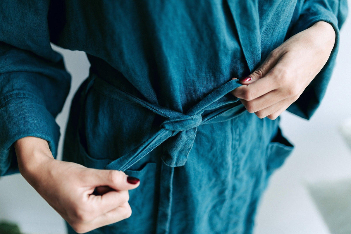 Linen robe, Linen bath robe, linen night gown, Linen sleep wear, Women robe, Soft Linen Robe Women, Robe for bride, Spa Robe, Plus size robe