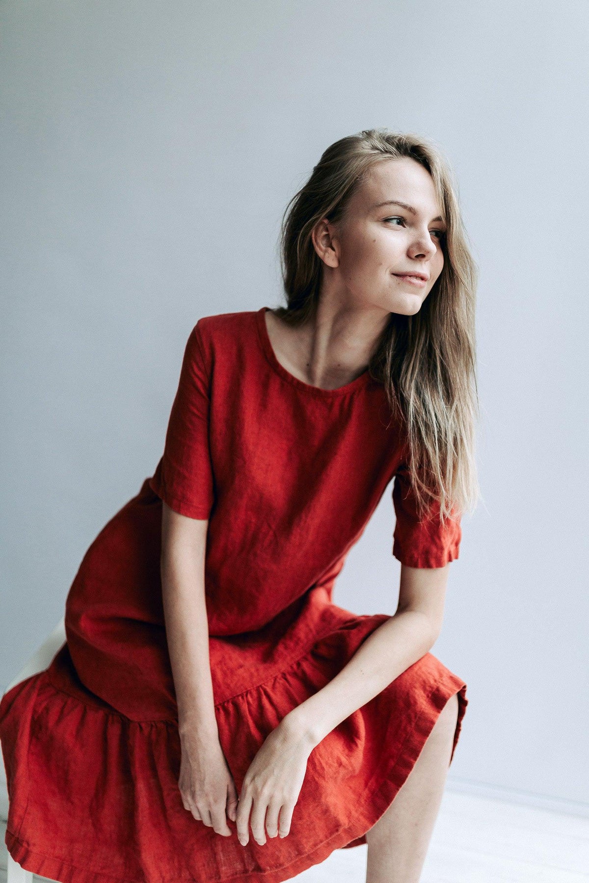 Drop Waist Dress 'Juliana' A Line Dress from Linen, Drop Waist Linen Dress Drop Waist Dress 'Juliana' A Line Dress from Linen, Drop Waist Linen Dress