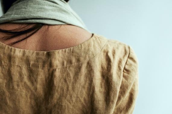 Ready to Ship: Linen Tops for Women, Size L/M, Linen T-shirt, Linen Top for Women, V Neck Top, T-shirt Linen, Linen Tee, Linen blouse