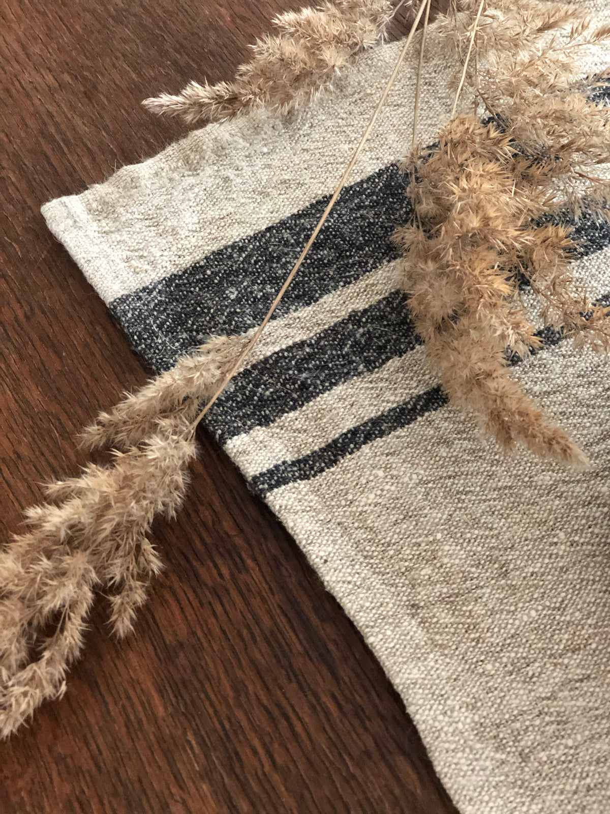 French Striped Linen placemats, set of 6 linen placemats, striped placemats, rustic placemats, country placemats, natural placemats country