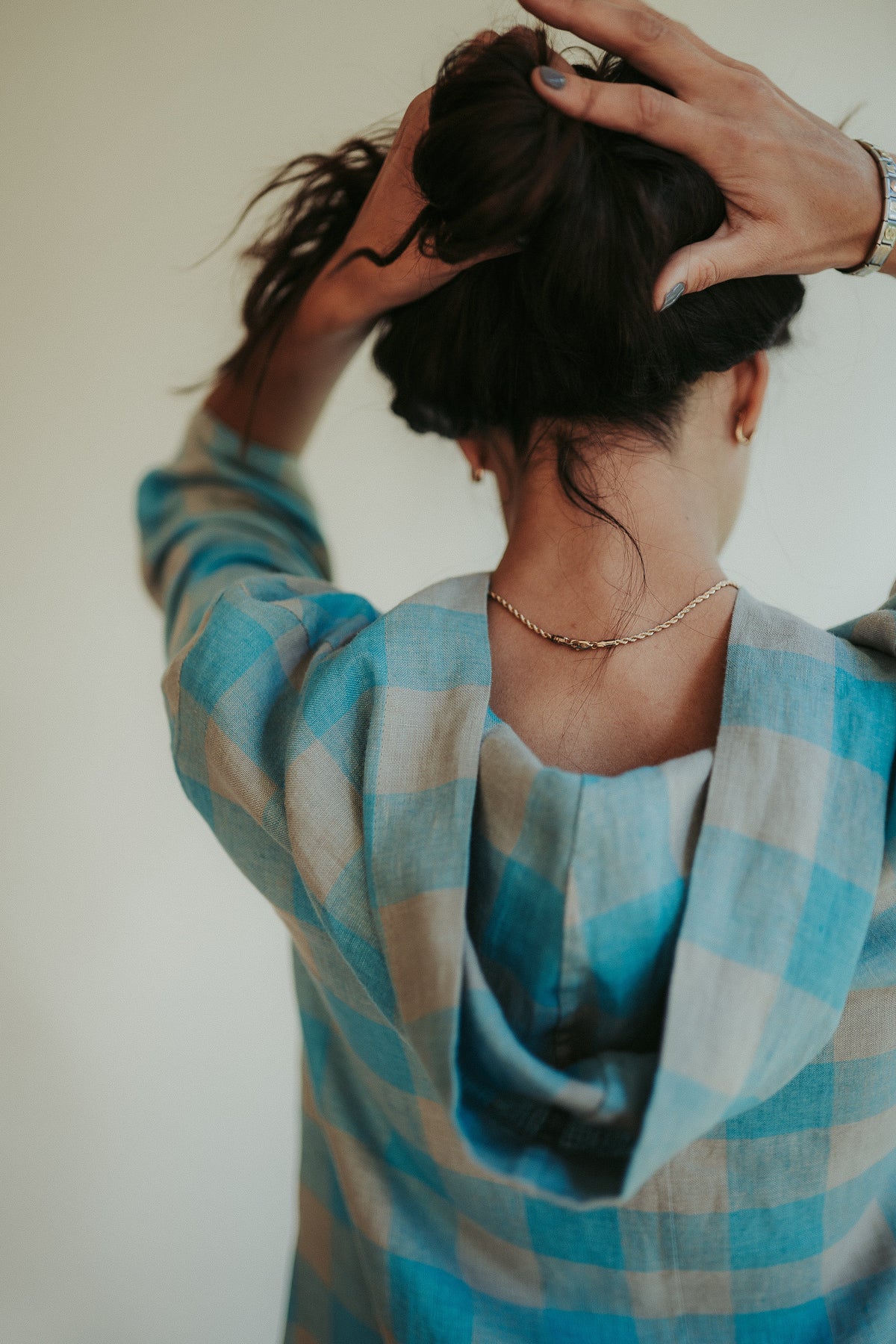 Linen kaftan &amp;#39;Rose&amp;#39; Linen robe Women, Robe with Hood, Linen loungewear, plus size robe, linen maxi dress kaftan for women maxi robe Linenbee