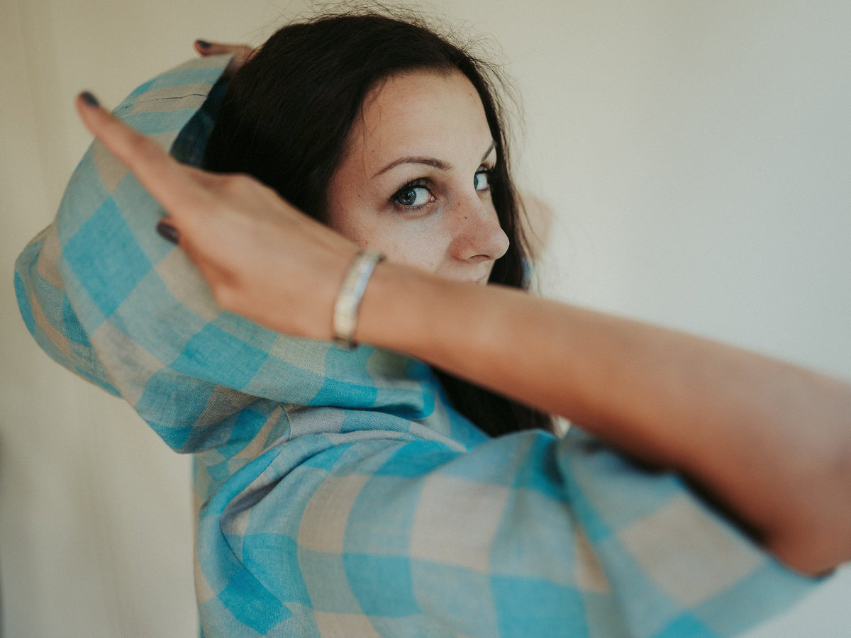 Linen kaftan &amp;#39;Rose&amp;#39; Linen robe Women, Robe with Hood, Linen loungewear, plus size robe, linen maxi dress kaftan for women maxi robe Linenbee