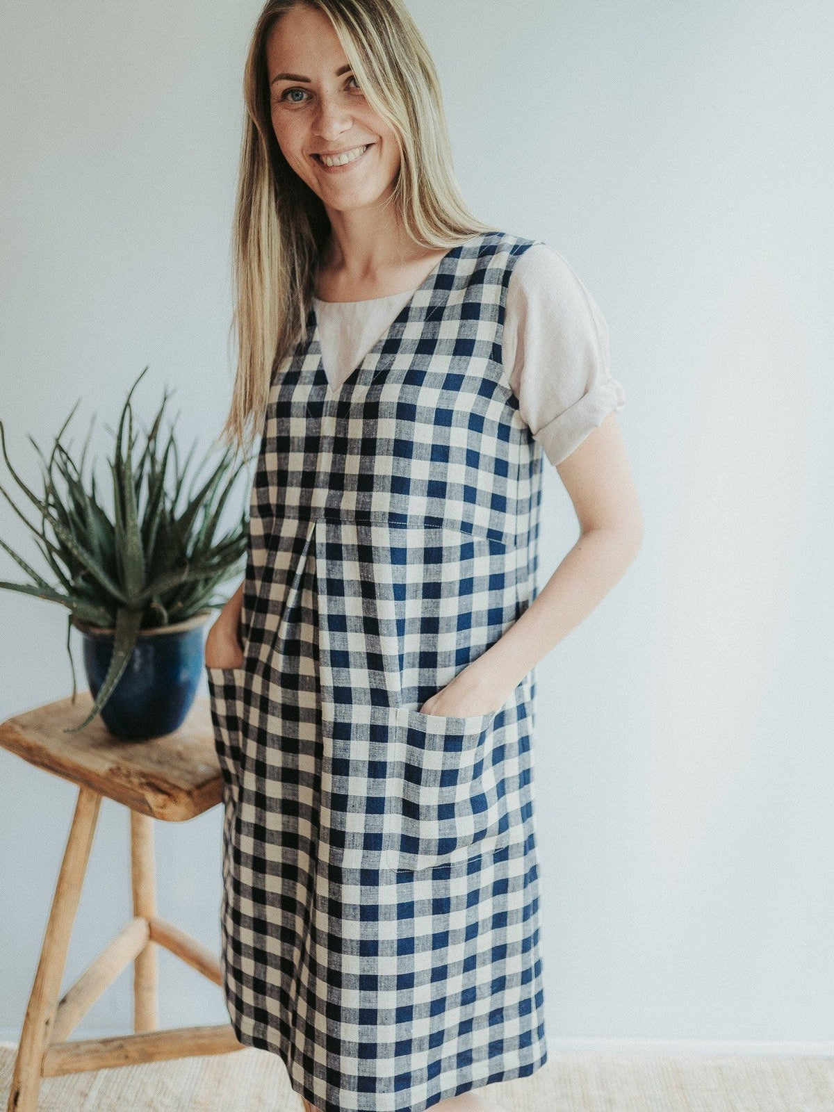 Linen Pinafore Dress 'Lynette', Pinafore Dress Women Linen Pinafore Dress 'Lynette', Pinafore Dress Women