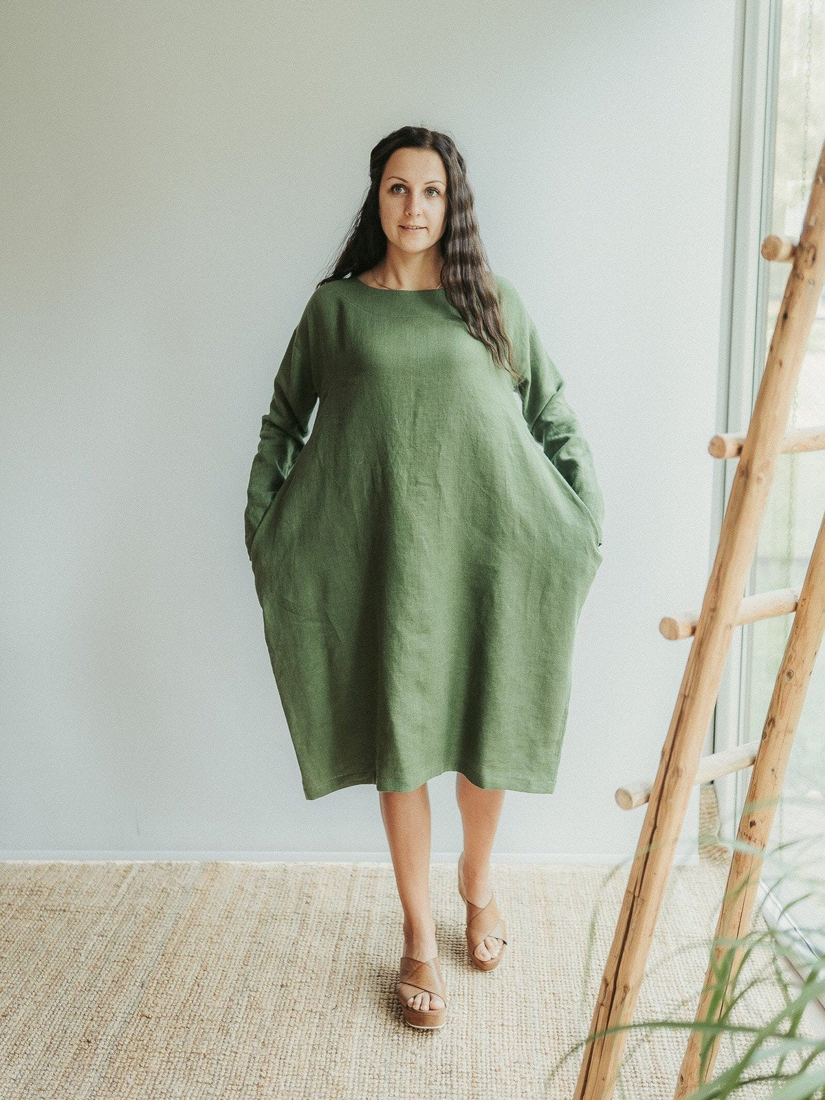 Loose Linen Tunic Dress 'Jo', Plus Size Linen Tunic Loose Linen Tunic Dress 'Jo', Plus Size Linen Tunic