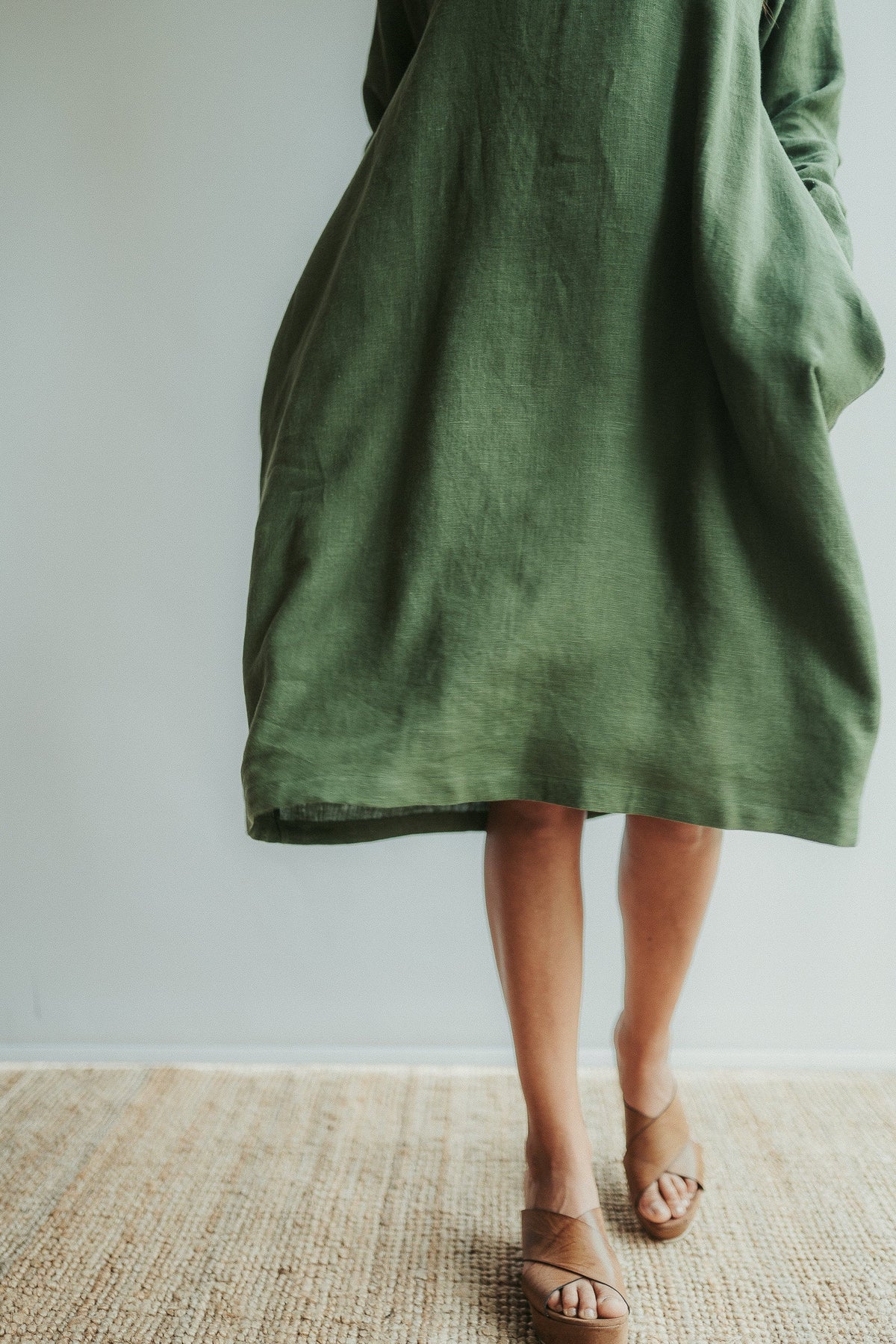 Loose Linen Tunic Dress &amp;#39;Jo&amp;#39;,  Plus size Linen tunic, Casual Linen Dress, Long Sleeve Dress, Womens tunic, plus size clothing, Natural Linen