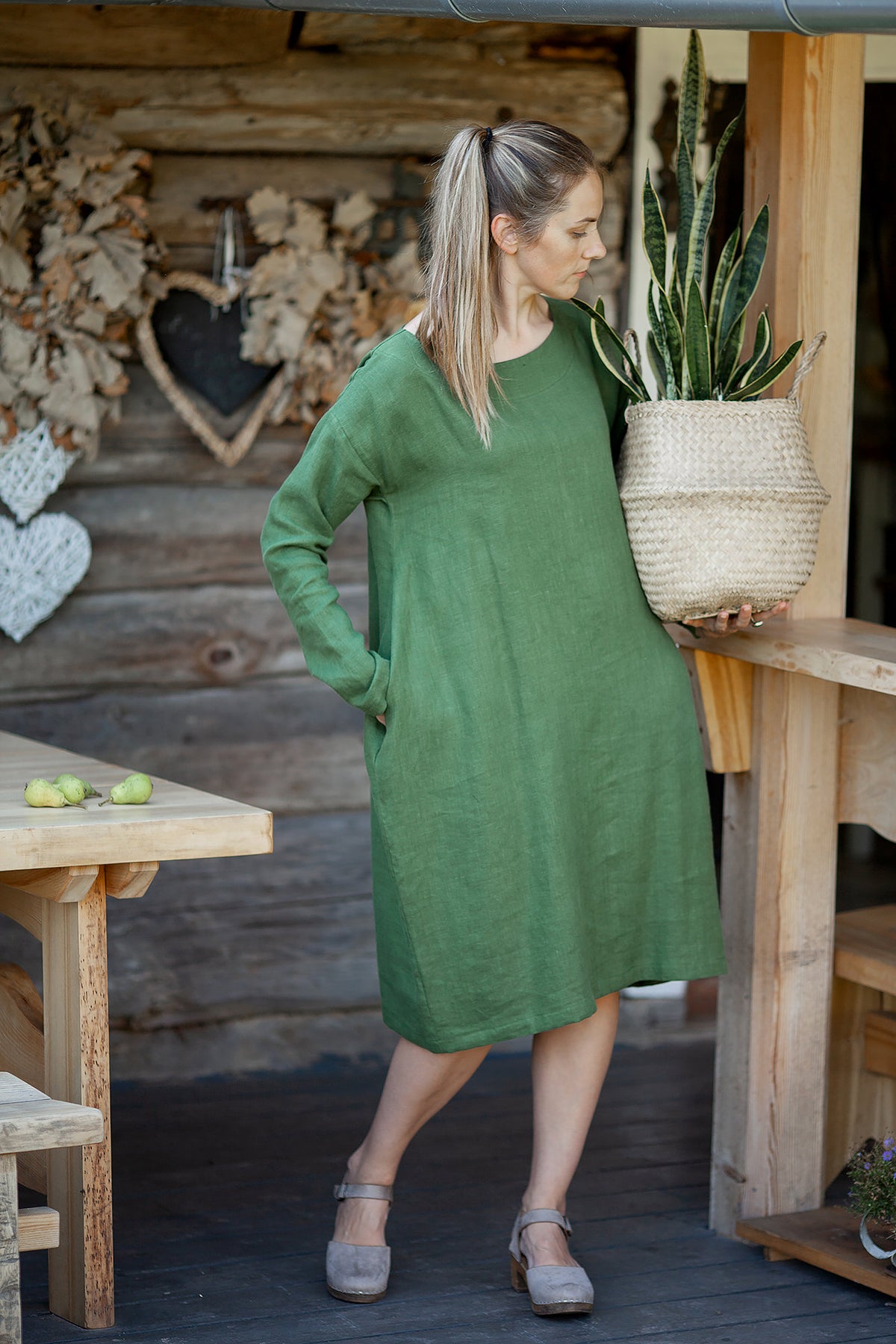 Loose Linen Tunic Dress 'Jo', Plus Size Linen Tunic Loose Linen Tunic Dress 'Jo', Plus Size Linen Tunic