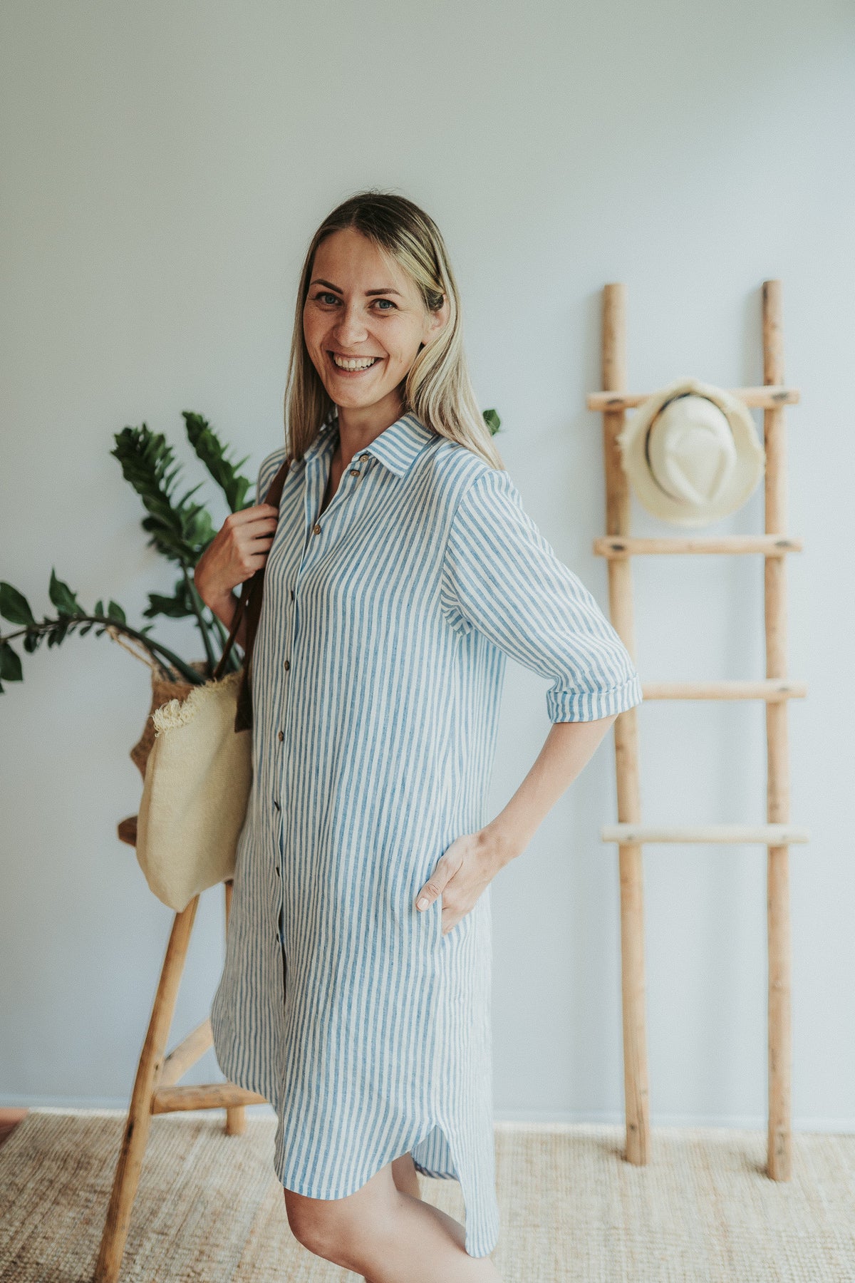 Womens Shirt Dress 'Maia', Linen Shirt - Linenbee Womens Shirt Dress 'Maia', Linen Shirt - Linenbee