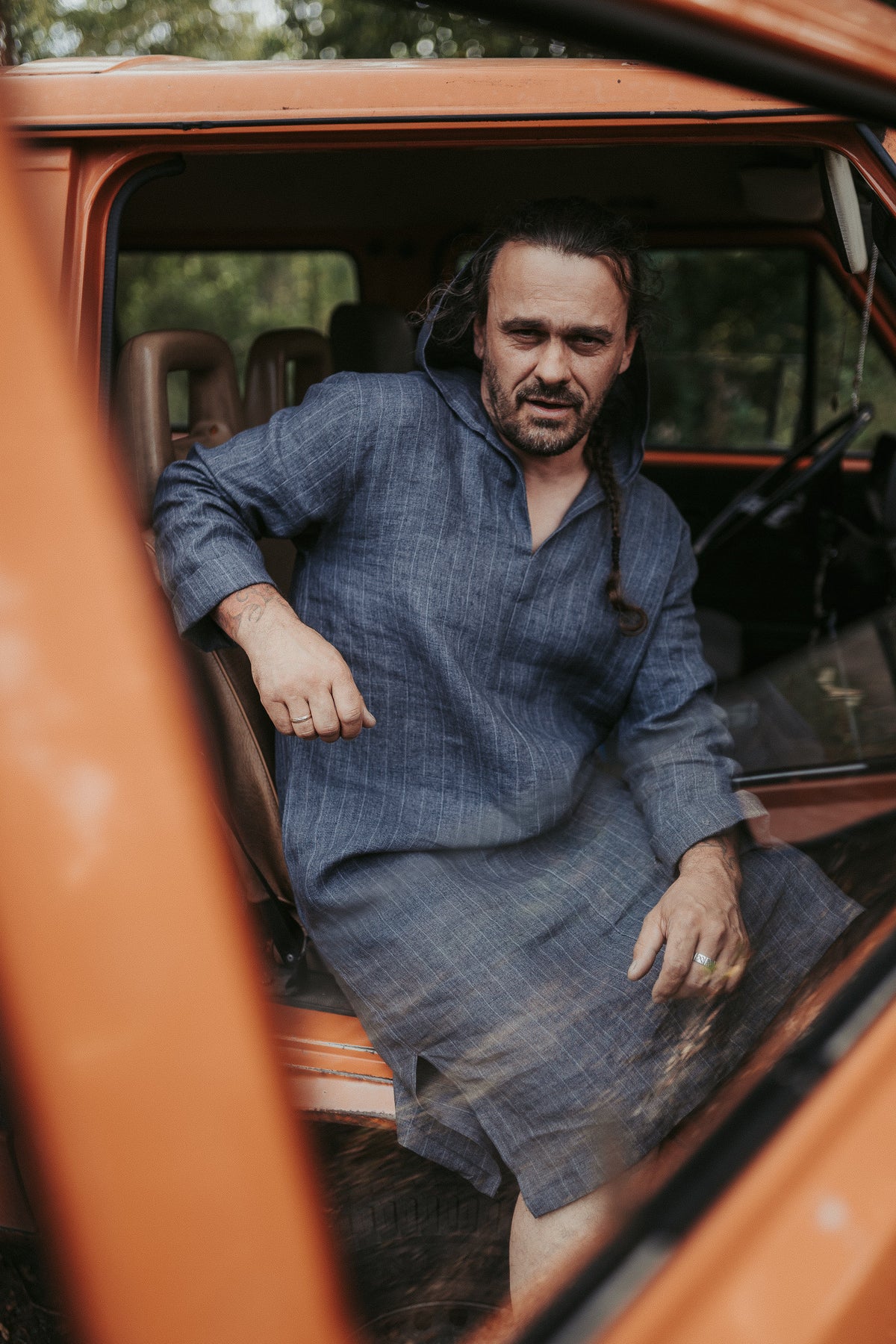 Men linen robe &amp;#39;Scott&amp;#39;, Mens tunic, Casual Kaftan, mens kaftan, linen kaftan, men caftan plus size, kaftan men, linen pyjamas, mens gift