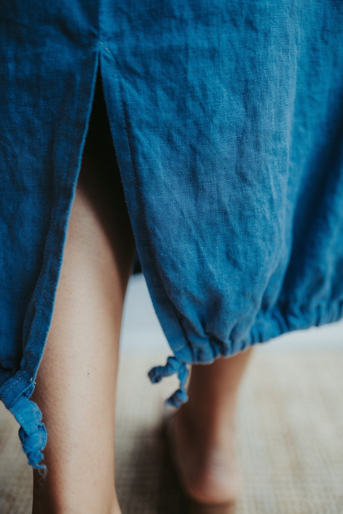 Linen balloon skirt for women, Linen Midi skirt, Womens linen skirt, Maxi skirt boho, Dark blue skirt, Skirt with Pockets, Summer Skirt