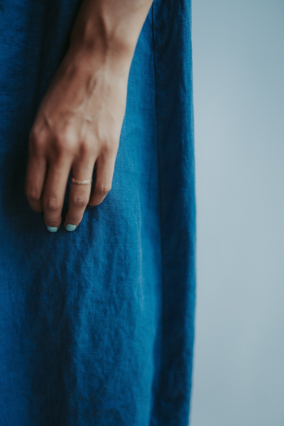 Linen balloon skirt for women, Linen Midi skirt, Womens linen skirt, Maxi skirt boho, Dark blue skirt, Skirt with Pockets, Summer Skirt