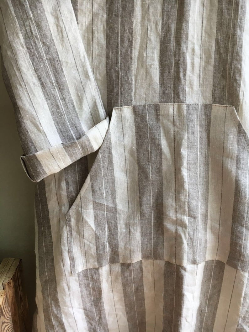 Ready to Ship:Men linen robe, Size XL, mens kaftan, linen kaftan, men caftan, plus size robe, men&amp;#39;s kaftan, plus size caftan, mens gift