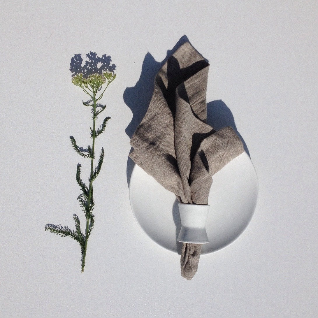 Linen Napkins, Set of Six Natural Cloth Napkins, Cloth Dining Napkins, Large Table Napkins by Linenbee Wedding napkins, natural eco napkins