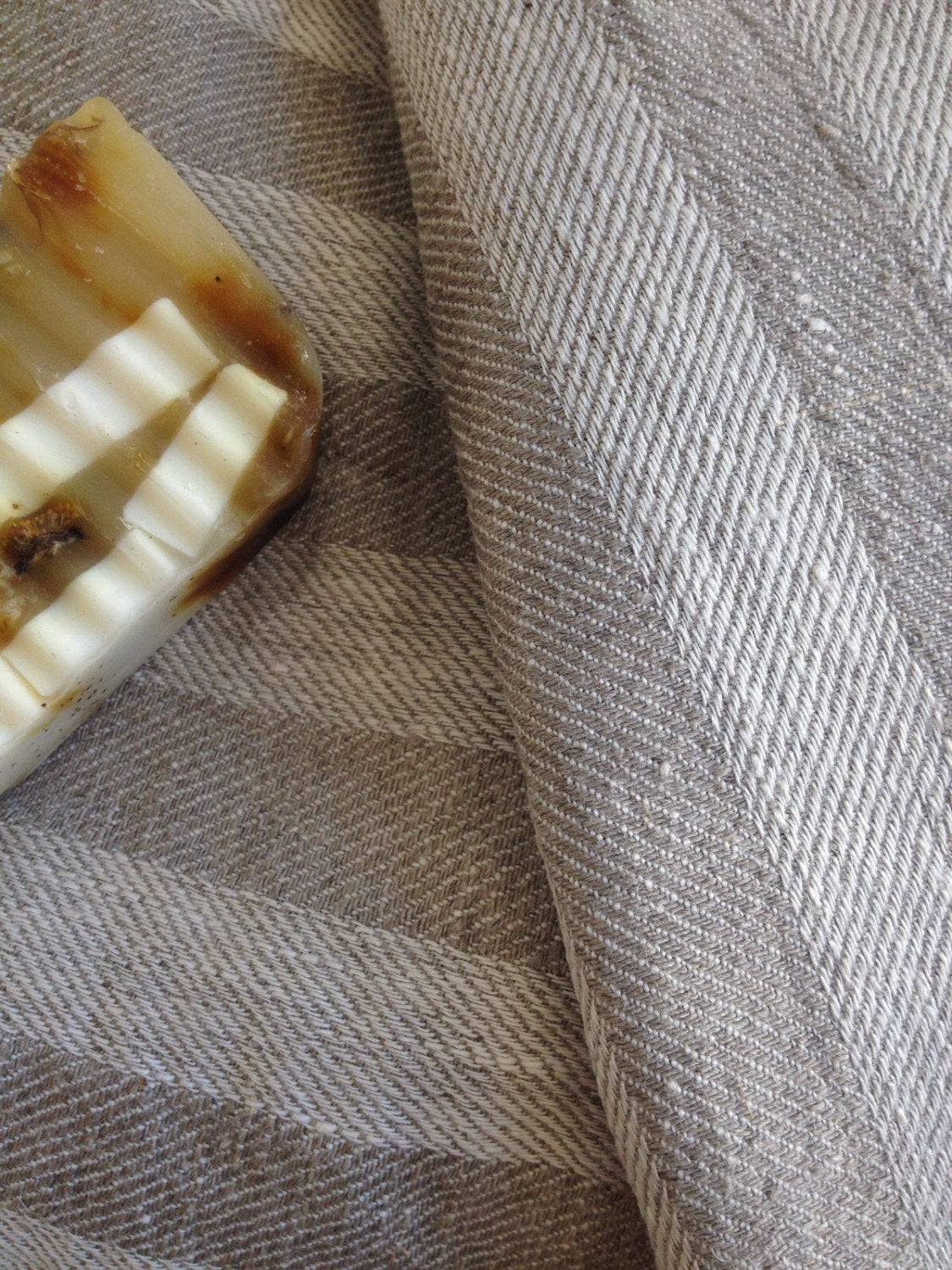 Large linen bath towels, Set of 2, striped natural bath towel for HIM, beach towel, massage towel, gift Christmas, mens gift, boyfriend gift