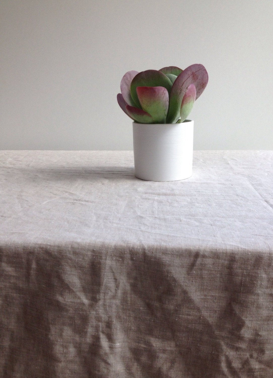 Extra wide linen tablecloth 90 x 85&amp;quot; (230x215cm) from sturdy natural linen Large linen tablecloth, large custom tablecloth,  large rectangle