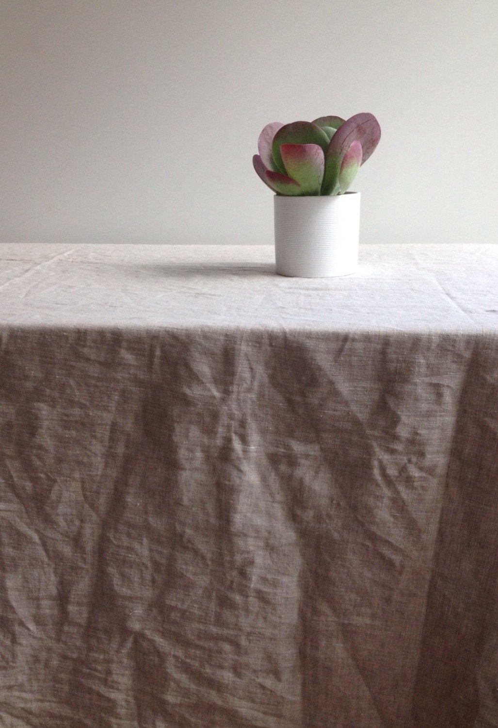 Extra wide linen tablecloth 90 x 85&amp;quot; (230x215cm) from sturdy natural linen Large linen tablecloth, large custom tablecloth,  large rectangle