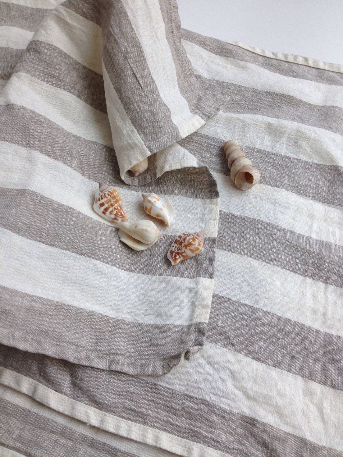 Set of three Linen tea towels, dish towels, kitchen towels, striped linen towels, linen kitchen towels with stripes