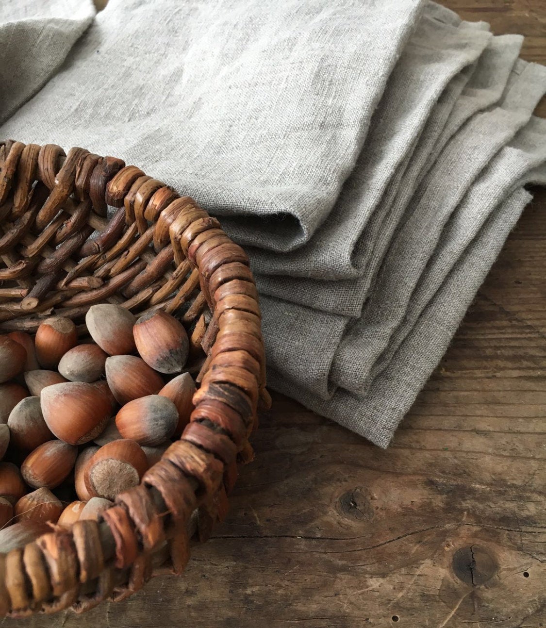 Rustic Linen Kitchen Towel