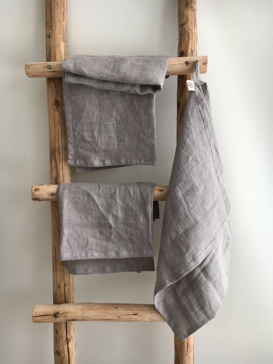 Set of four Durable Kitchen Towels, Thick Dish Towels, Rustic towels, linen towels, guest towels, natural towels, tea towels
