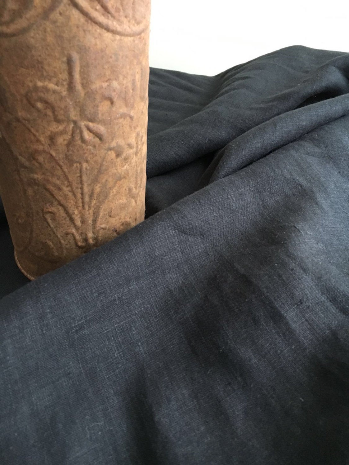 Black tablecloth, Black Linen tablecloth, Rectangle Tablecloth from Pure linen, linen tablecloth, oval, square tablecloth, dark tablecloth