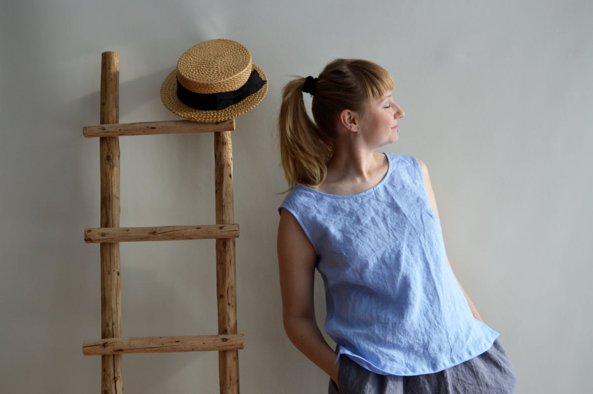 Tank Top, Linen Top, Womens Top, Sleeveless Top, Linen T Shirt, Linen Tee, Plus size shirt, Summer top, Beach Top, Linen blouse, linen tank