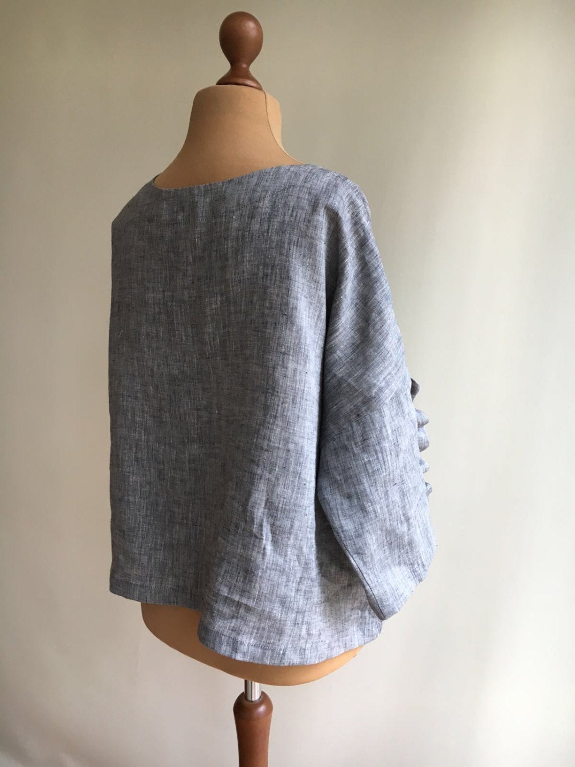 トップス rehellinen feminine blouse gray Justin Chiffon Blouse | Greylin Collection | Greylin