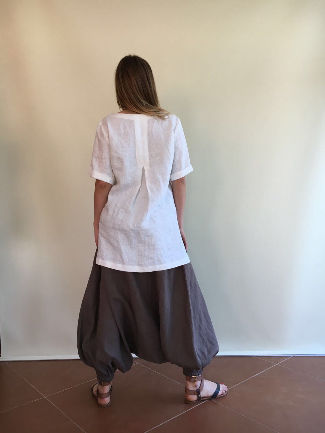 Long Linen Shirt, Beach Shirt, Loose Linen Shirt, White Linen Tunic, Plus Size Top, Tunic Top, Linen Shirt, Plus size top, Plus size Tunic