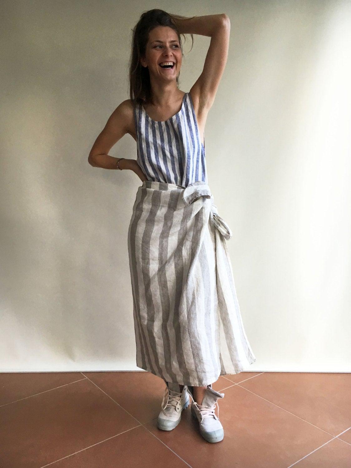 Linen Beach Towel, Natural Linen Bath Sheet, Linen towel, Striped towel, Natural linen towel, Beach blanket, Creamy Towel, Ecofriendly