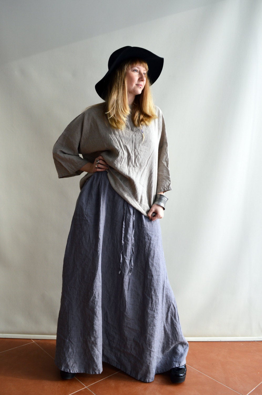 Linen Maxi Skirt, Maxi Skirt Boho - Linenbee Linen Maxi Skirt, Maxi Skirt Boho - Linenbee