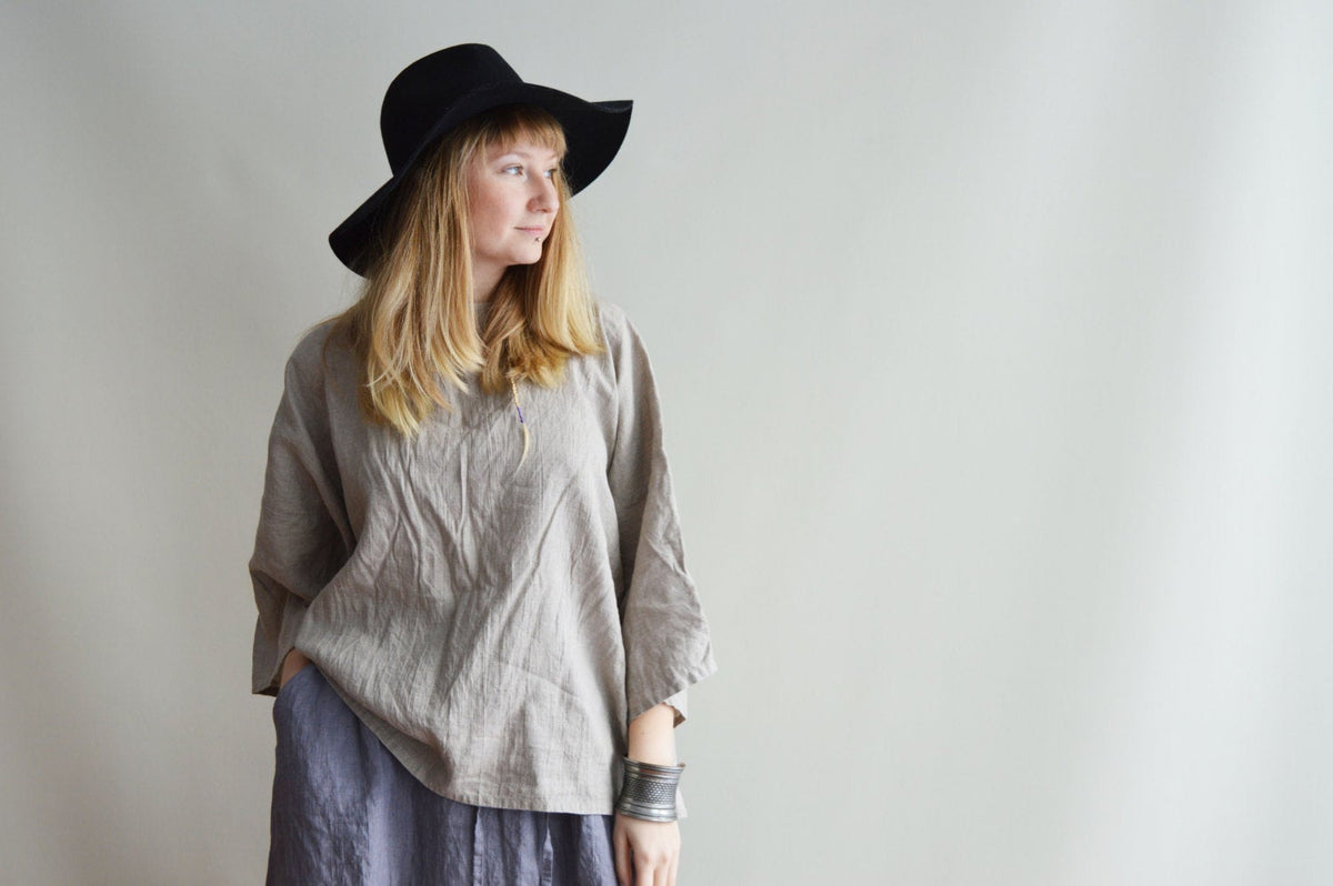 Boxy Linen Top, Loose Linen Shirt, Linen T Shirt, Linen Tee, Plus size shirt, Plus size top, Boho Top, Boxy Shirt, Oversized Shirt