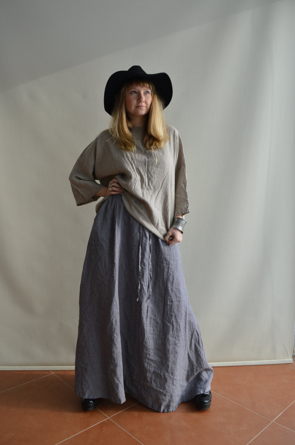 Boxy Linen Top, Loose Linen Shirt, Linen T Shirt, Linen Tee, Plus size shirt, Plus size top, Boho Top, Boxy Shirt, Oversized Shirt