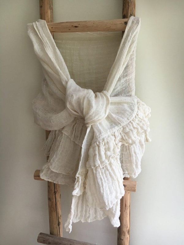ruffle shawl wrap