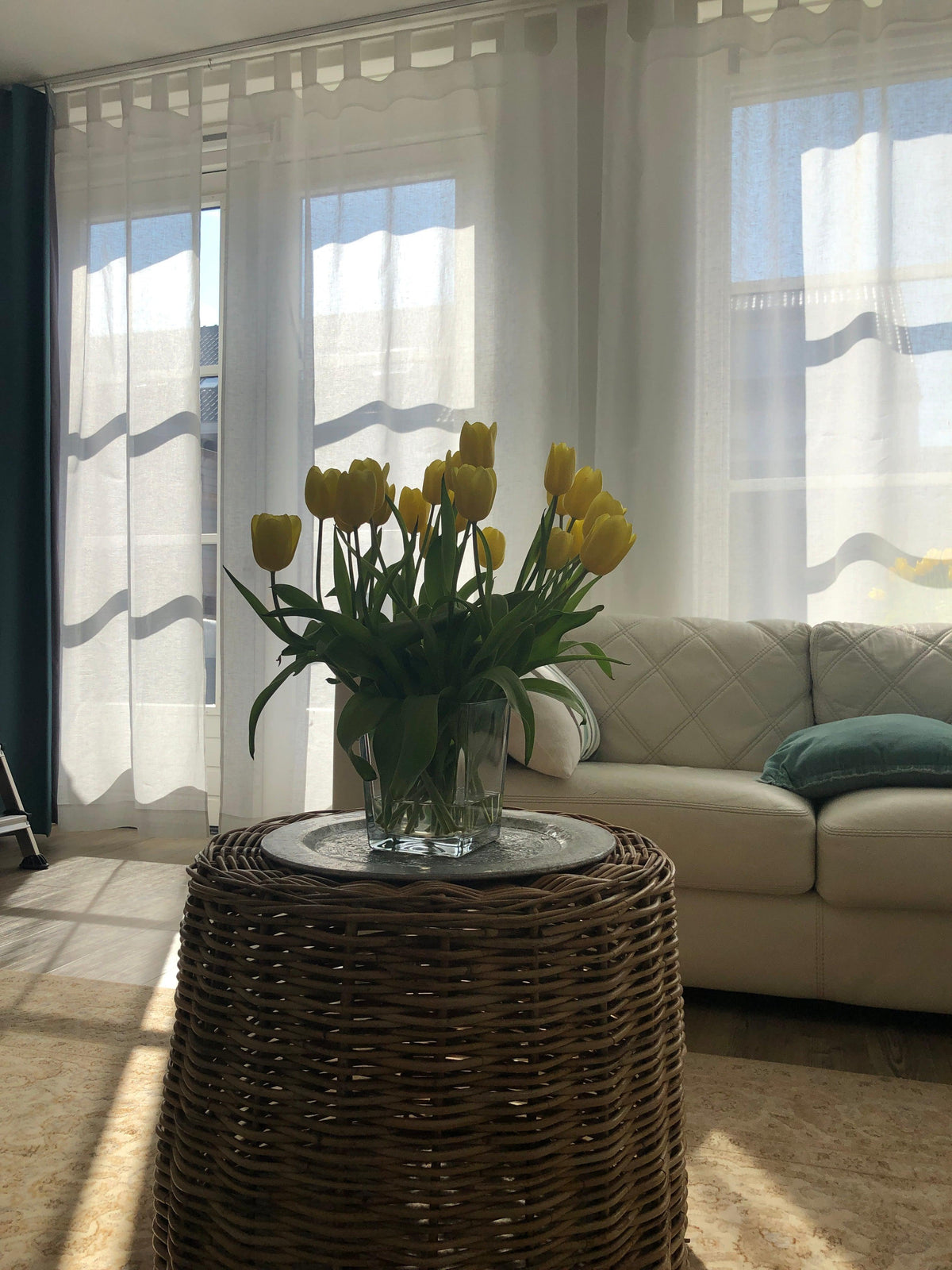 Linen Curtain, White Curtains, Sheer Linen Window Curtains