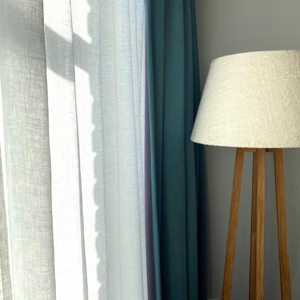 Linen Curtain, White Curtains, Sheer Linen Window Curtains