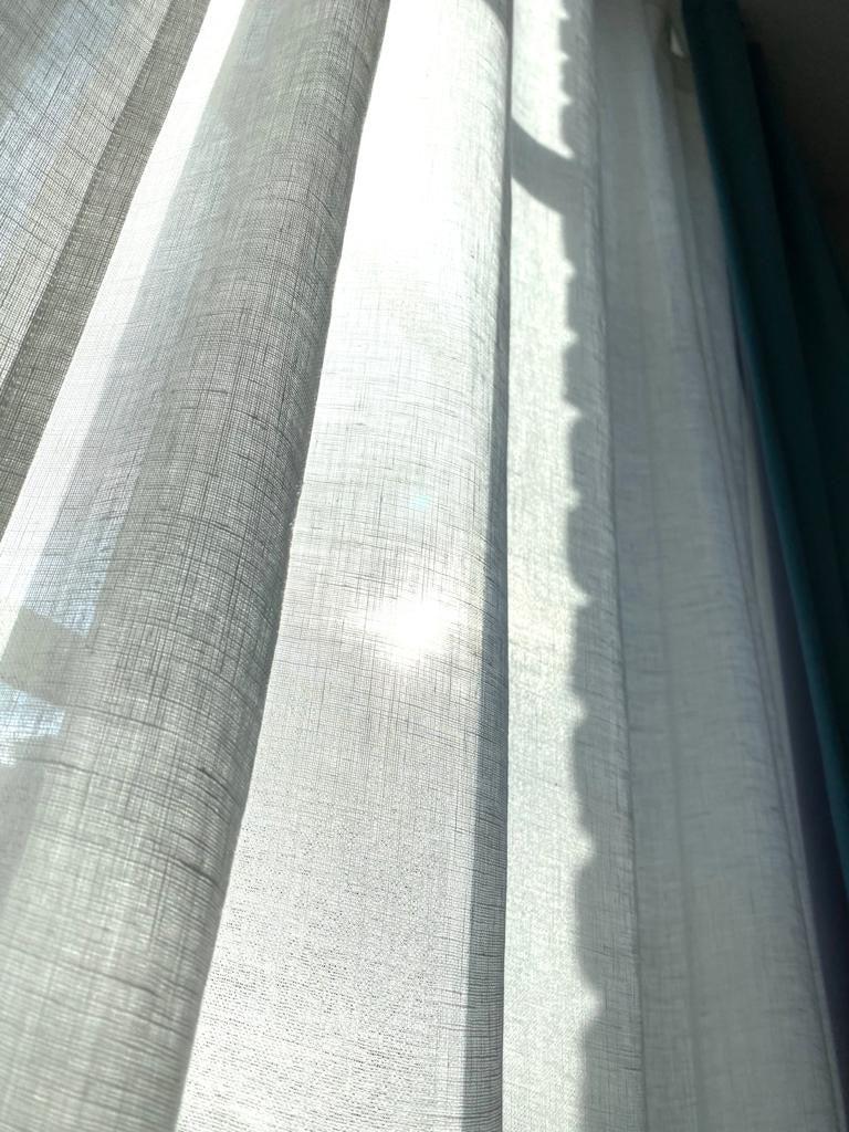 Linen Curtain, White Curtains, Sheer Linen Window Curtains