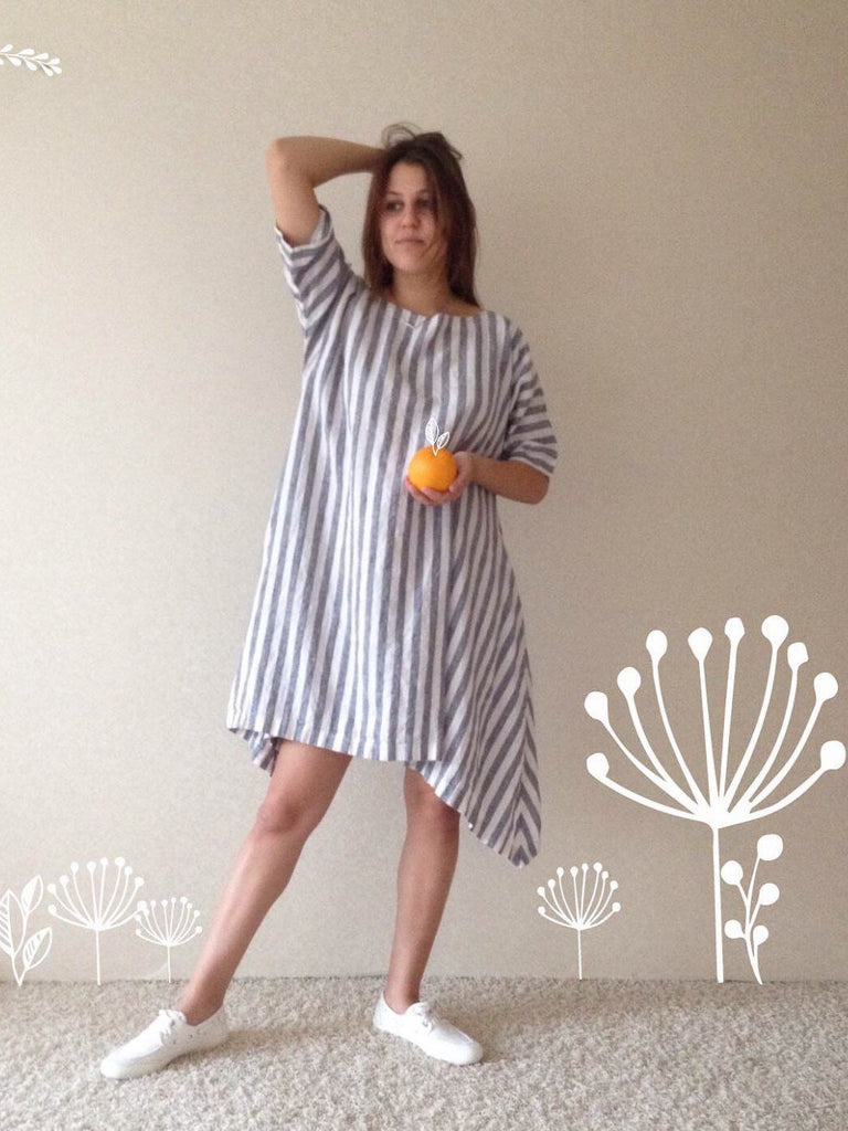 loose fitting linen dresses Dress Quantity:1 Piece TopTypeLabel: Pajama Top Party Dresses Womens Dresses Button placket at bodice