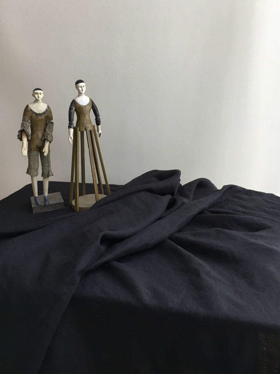 Black tablecloth, Black Linen tablecloth-Linenbee