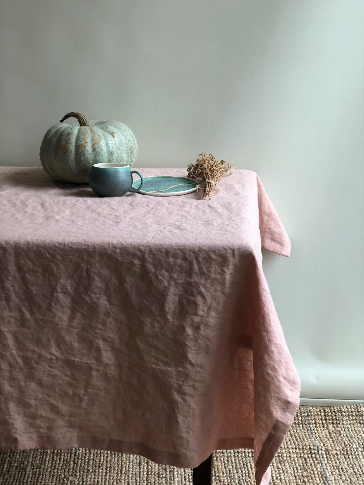 Linen tablecloths in various colors, Custom Sized Tablecloth