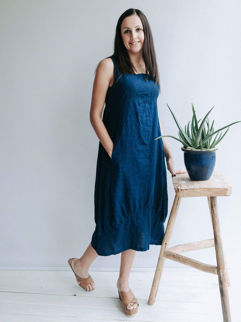 chinese dress ladies Linen Dress DEIVĖ main image 1