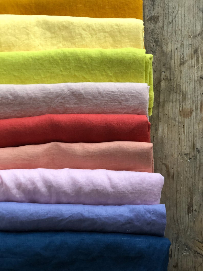 Linen tablecloths in various colors, Custom Sized Tablecloth