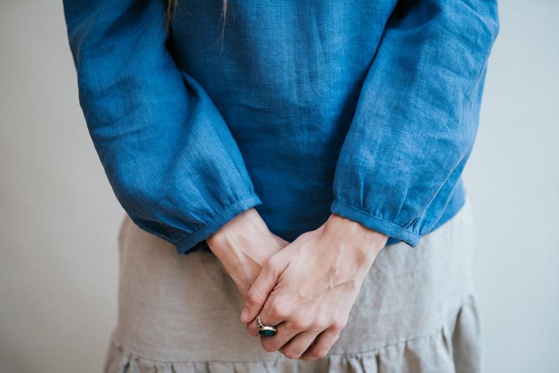 Bardot Top &#39;Florence&#39; from Linen