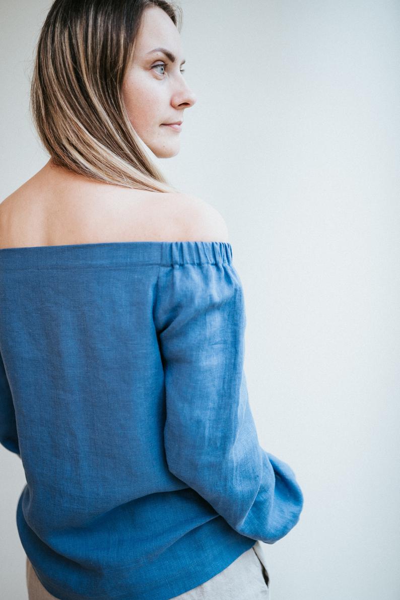 Bardot Top &#39;Florence&#39; from Linen