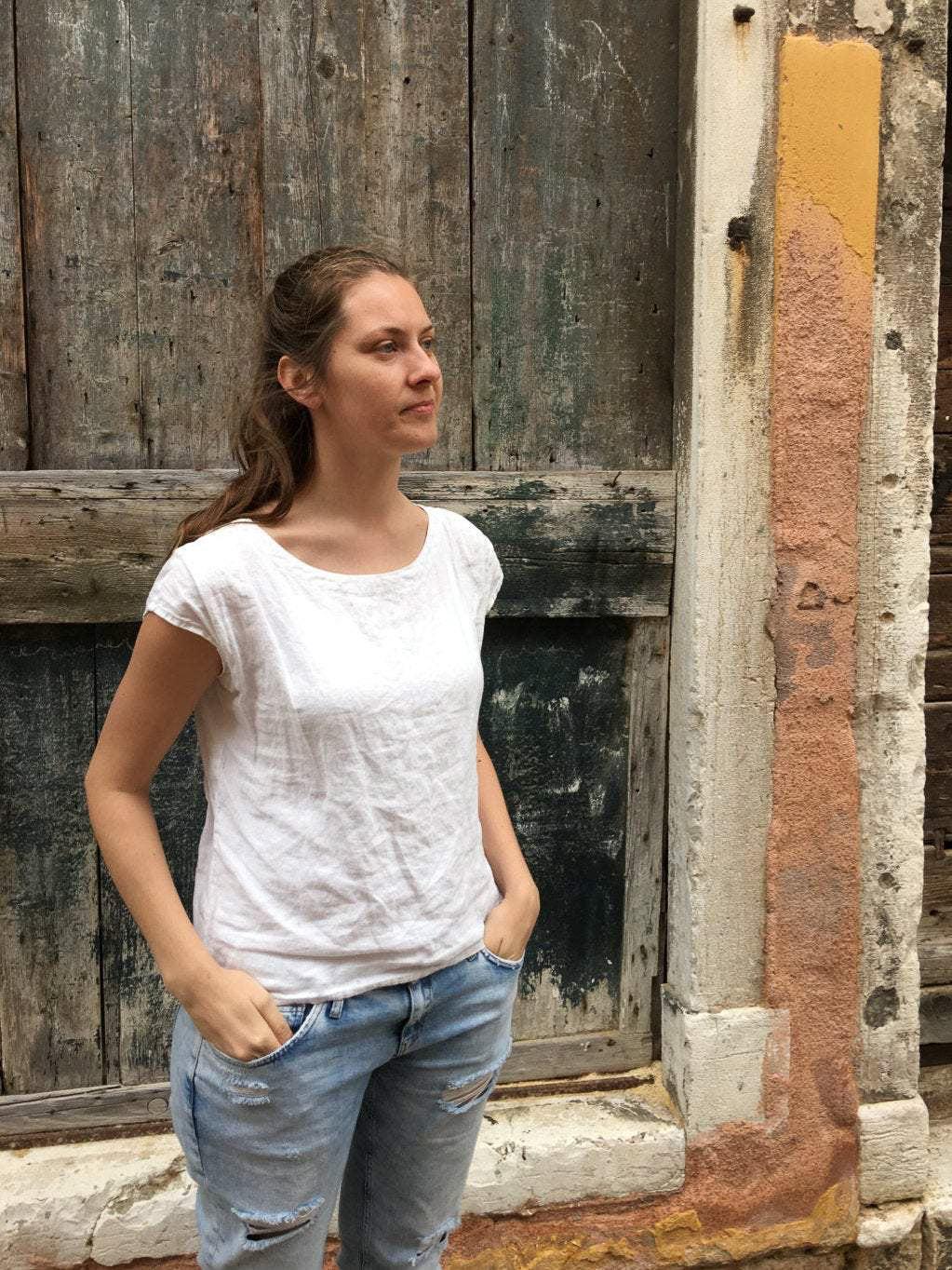 Linen Shirt Women, Linen T-Shirt-Linenbee