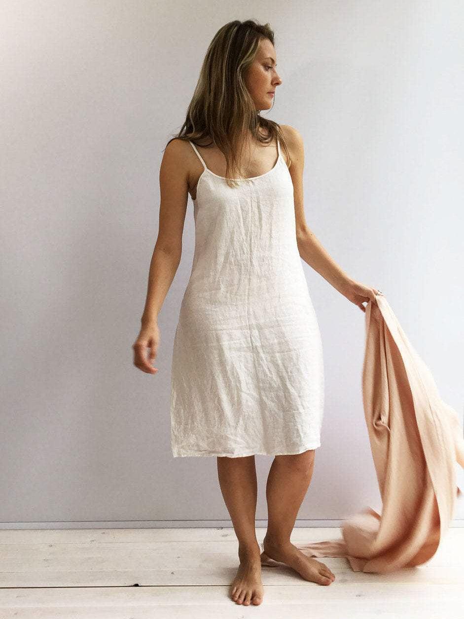 Slip Dress 'Iris', Linen Slip Dress - Linenbee Slip Dress 'Iris', Linen Slip Dress - Linenbee