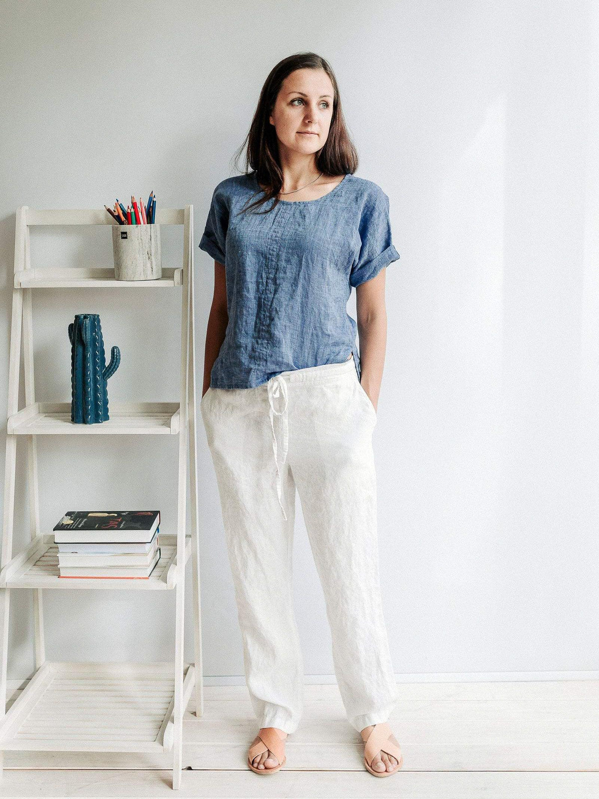 Linen Pants, Linen Trousers-Linenbee