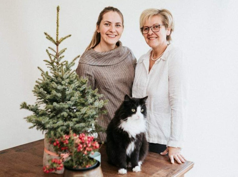 Linen Tunic with Raised Neck &#39;Charlotte&#39;