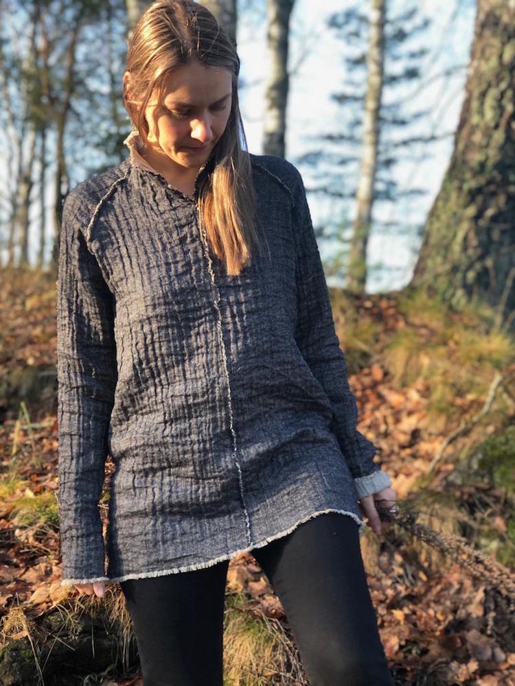 Linen and Wool Pullover Sweater &#39;Norde&#39;